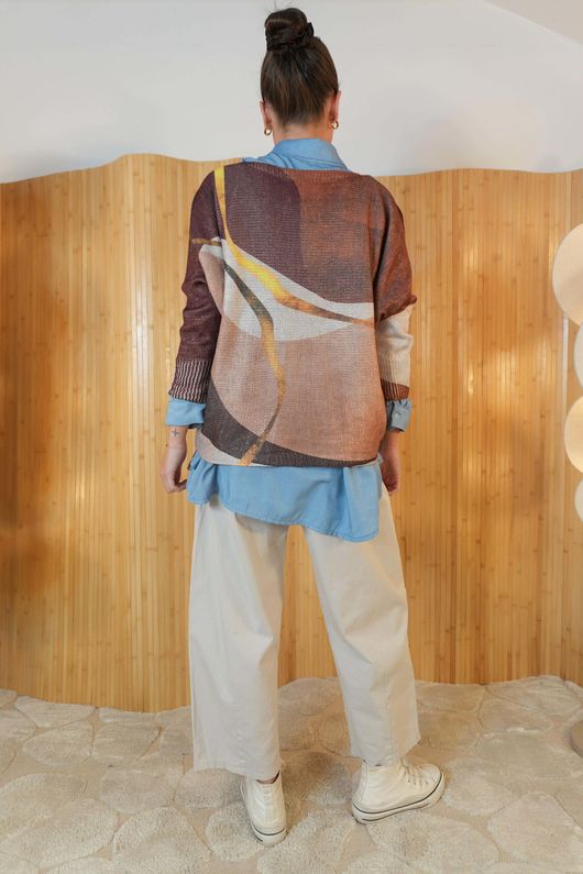 Raven Relaxed Knit Top Riley Copper